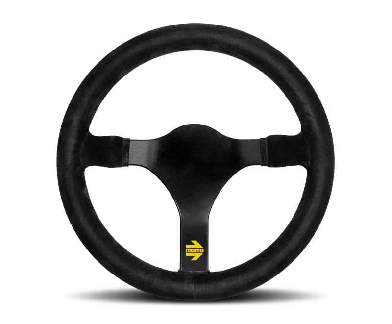 Momo MOD78 Steering Wheel 320 mm - Black Suede/Black Spokes
