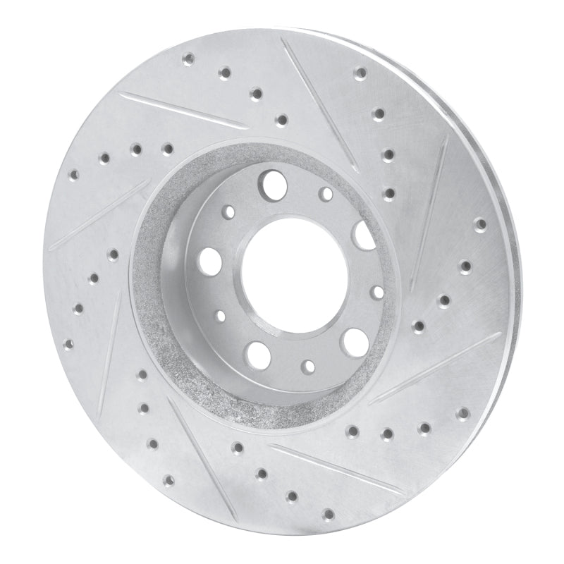 DFC 99-09 Volvo S60/S80/V70/XC70 Front Left Drilled & Slotted Silver Brake Rotor