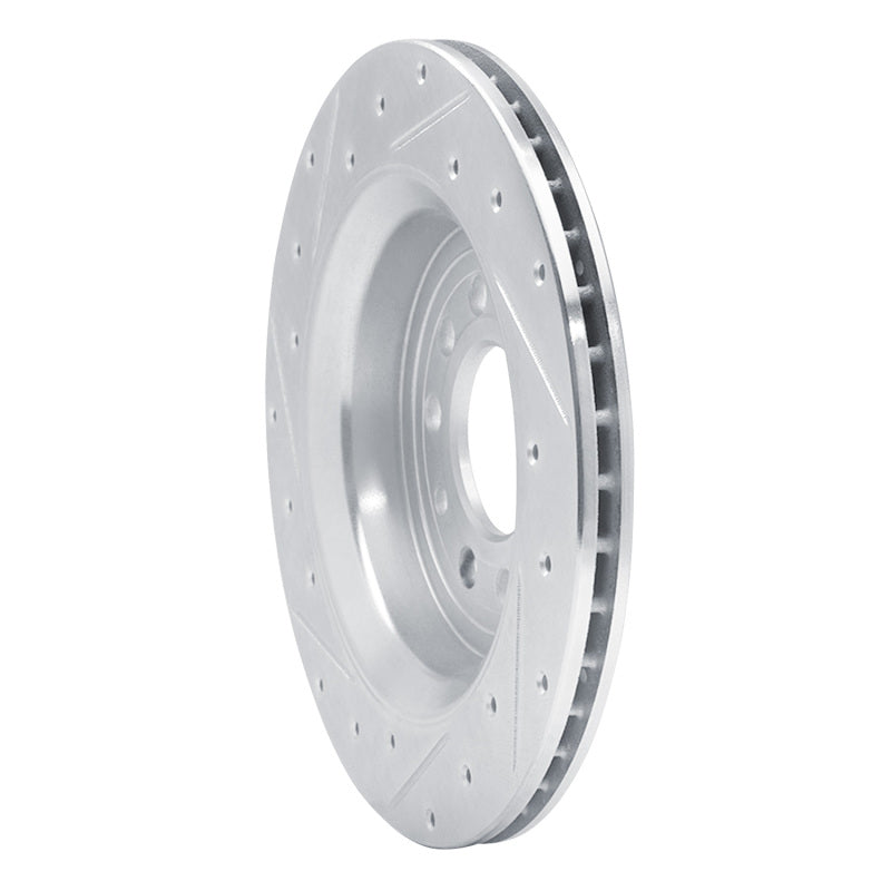 DFC 08-11 Saab 9-3X Rear Right Drilled & Slotted Silver Brake Rotor