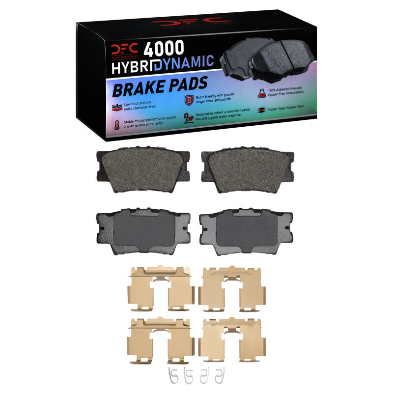 DFC 07-18 Lexus ES350 Rear 4000 HybriDynamic Brake Pads and Hardware Kit