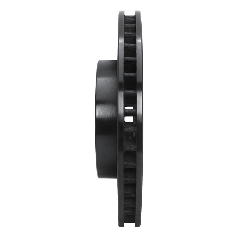 R1 94-00 Toyota Celica Front Right Drilled & Slotted Black Brake Rotor