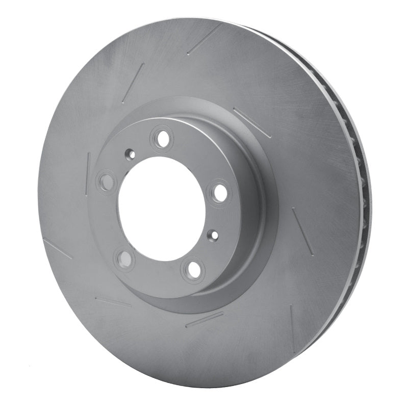 R1 10-23 Porsche Panamera Left Front Slotted Carbon Alloy GeoMET Rotor