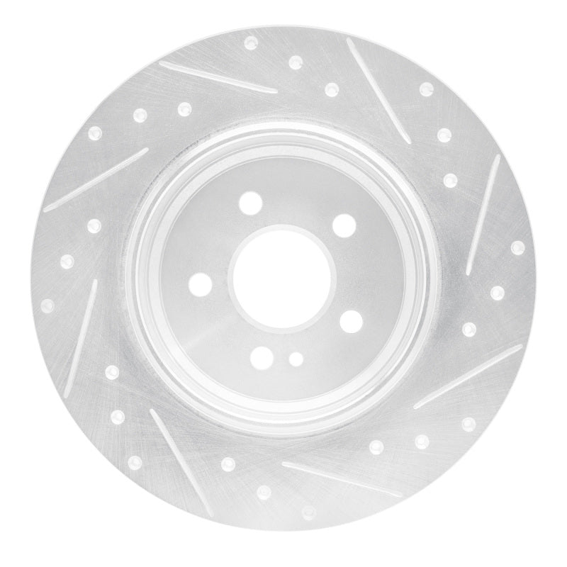 DFC 00-05 Mercedes-Benz ML55 AMG Rear Left Drilled & Slotted Silver Brake Rotor