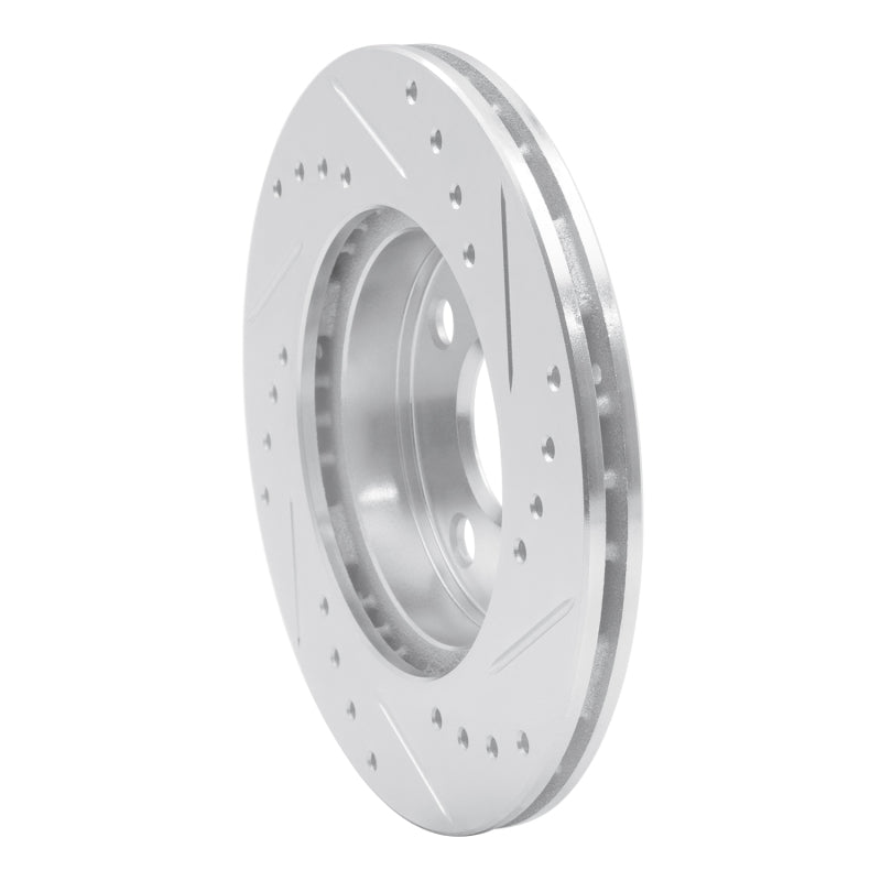 DFC 91-99 Toyota Tercel Front Left Drilled & Slotted Silver Brake Rotor