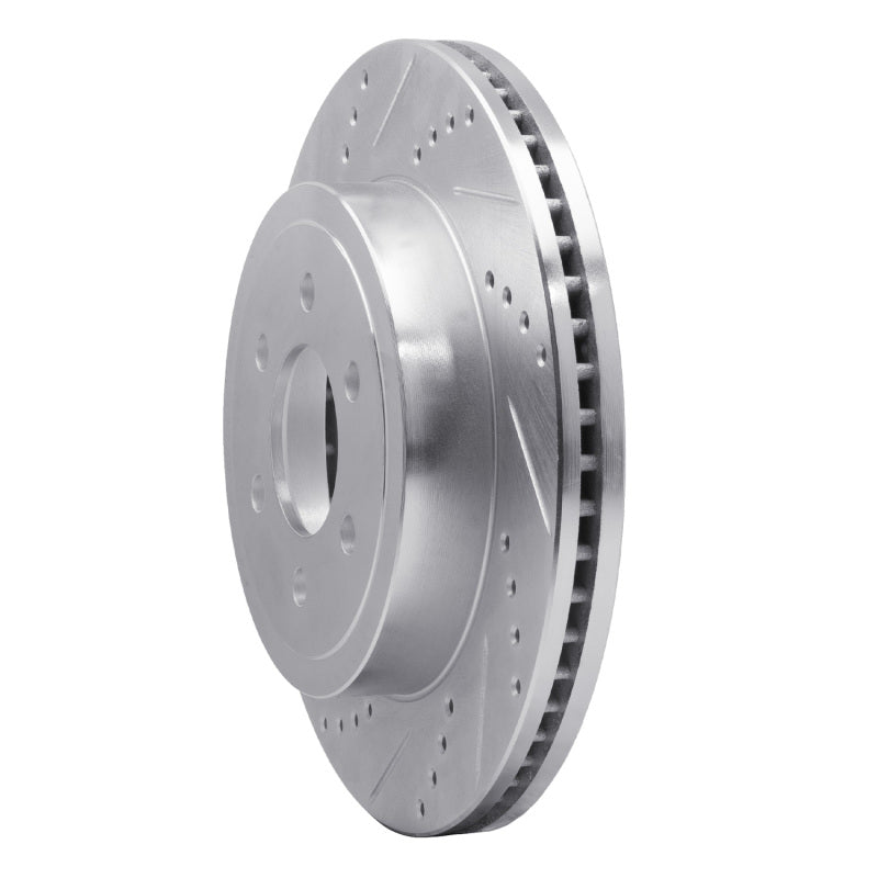 DFC 03-04 Dodge Dakota RWD Front Left Drilled & Slotted Silver Brake Rotor