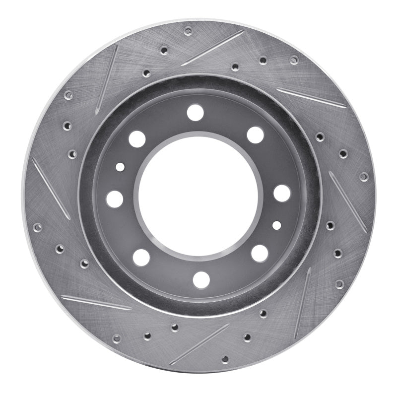 DFC 99-20 Cadillac DeVille Front Right Drilled & Slotted Silver Brake Rotor