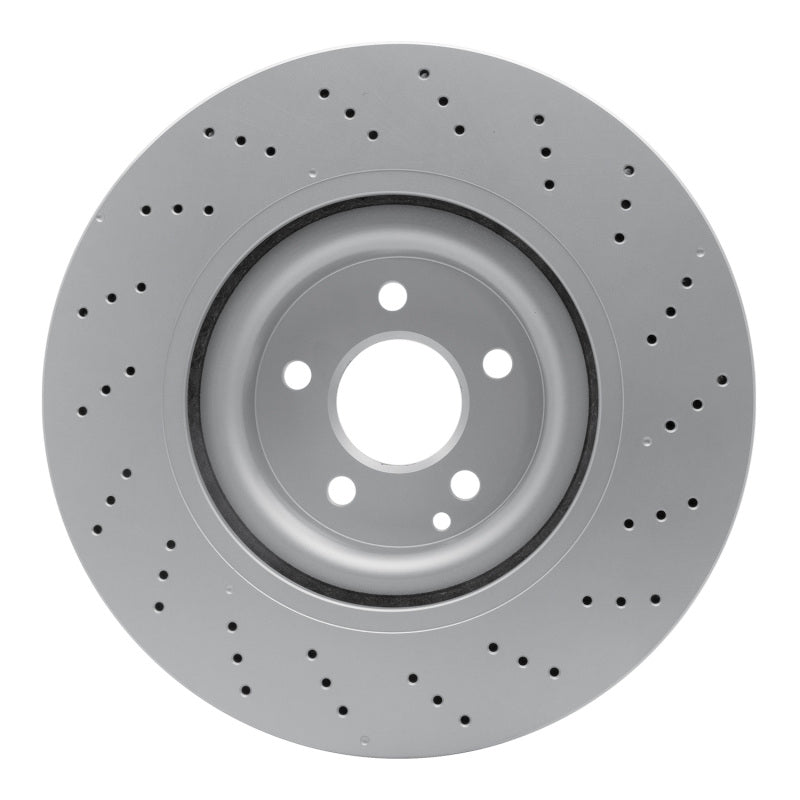 R1 07-14 Mercedes-Benz S550 Front Drilled GeoSPEC Coated Rotor