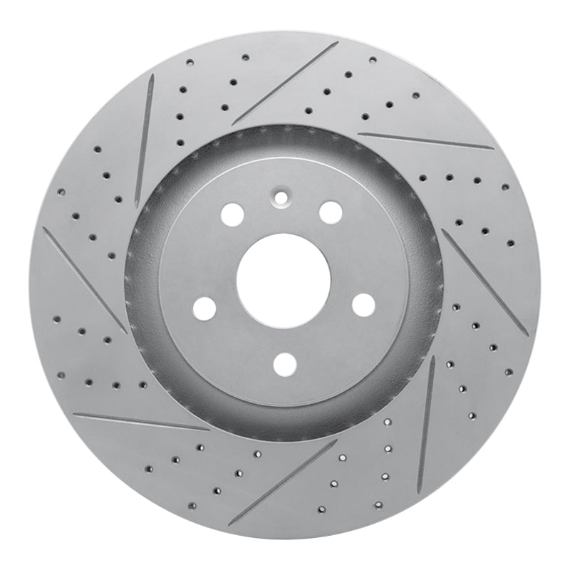 R1 09-15 Cadillac Cts Front Left Drilled & Slotted Geo-Carbon Rotor