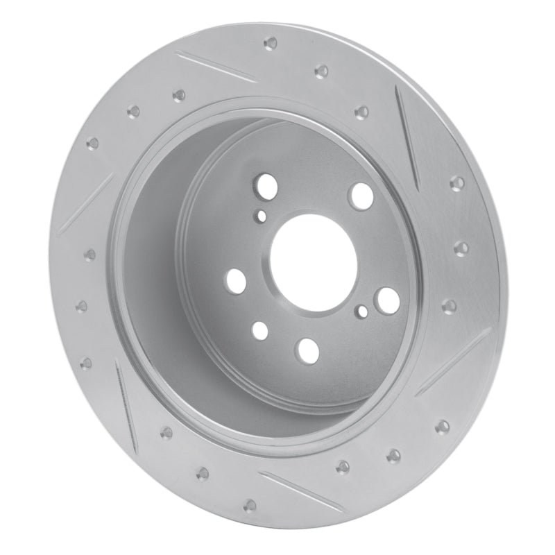 DFC 94-95 Toyota Celica Rear Left Drilled & Slotted Silver Brake Rotor