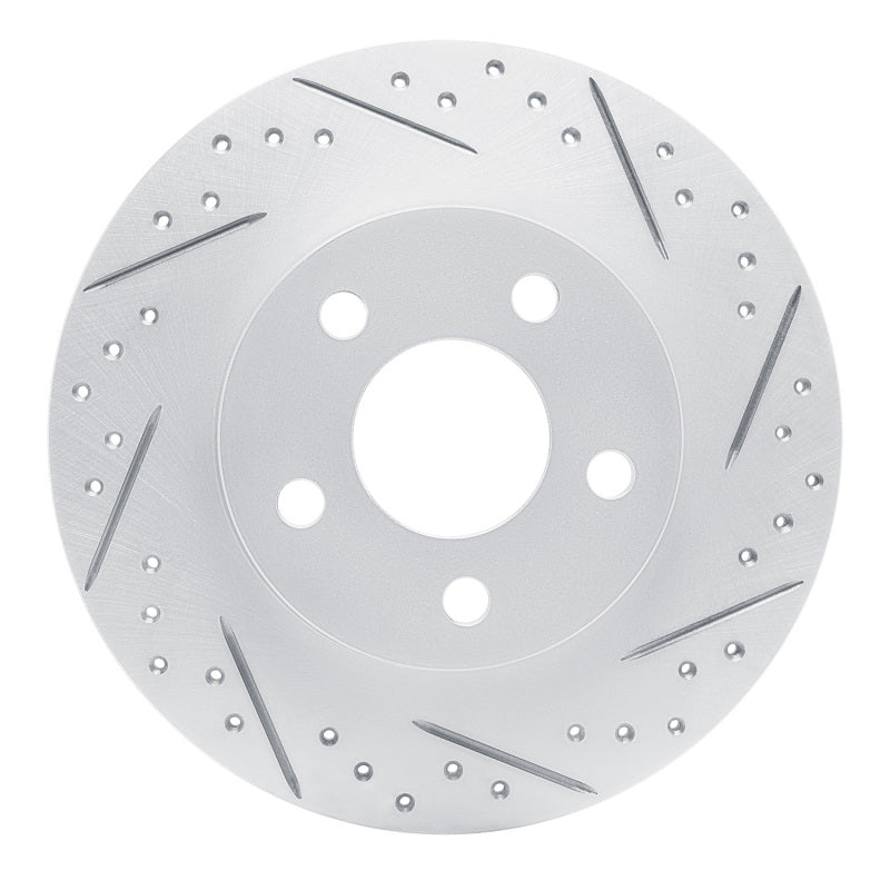 R1 98-05 Buick Park Avenue Rear Right Drilled & Slotted Geo-Carbon Rotor