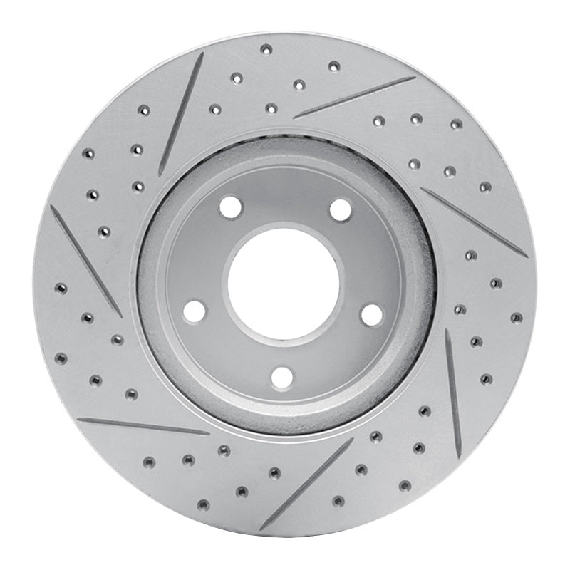 R1 13-25 Nissan Altima Front Right Drilled & Slotted Geo-Carbon Rotor