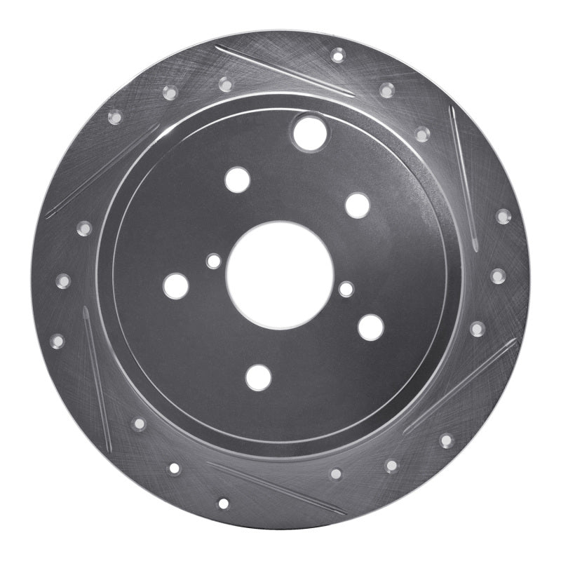 DFC 15-21 Subaru WRX Rear Right Drilled & Slotted Silver Brake Rotor