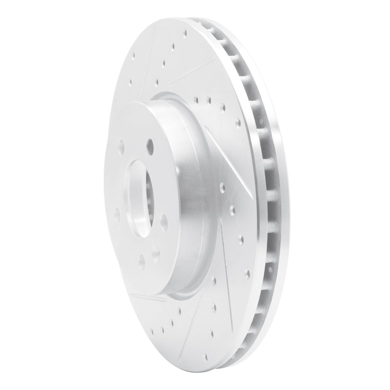 DFC 13-25 Cadillac ATS Front Left Drilled & Slotted Silver Brake Rotor