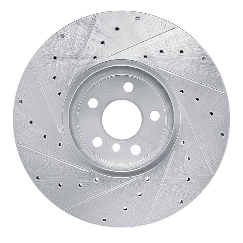 DFC 16-25 BMW M340iX Left Front Drilled & Slotted Silver Brake Rotor