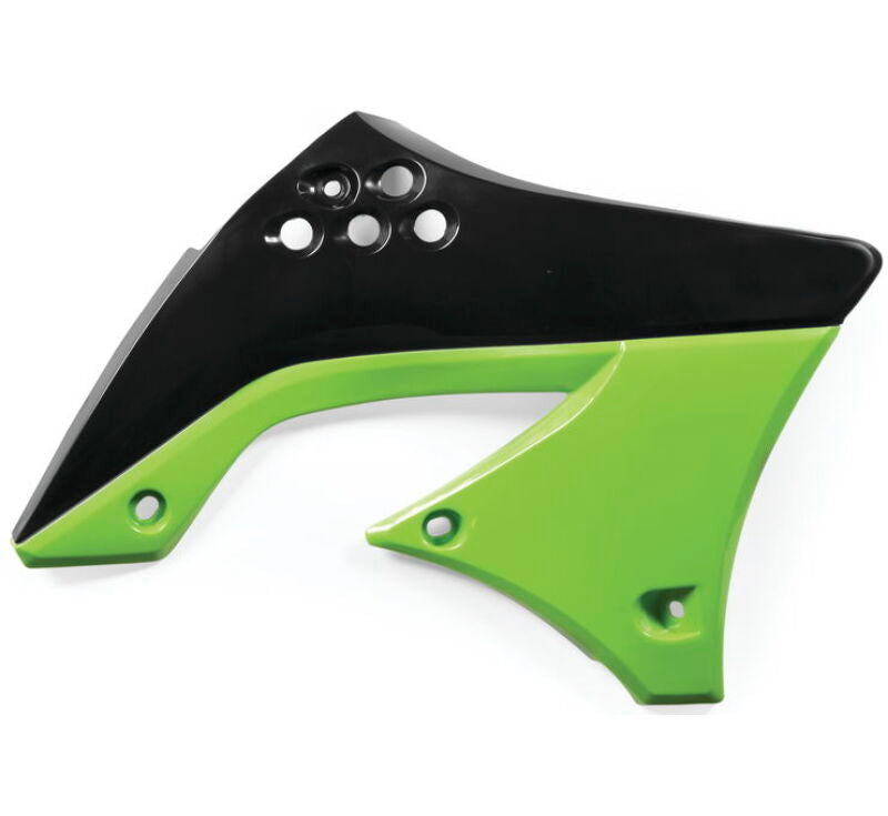 Acerbis 09-11 Kawasaki KX450F Radiator Shroud - Green