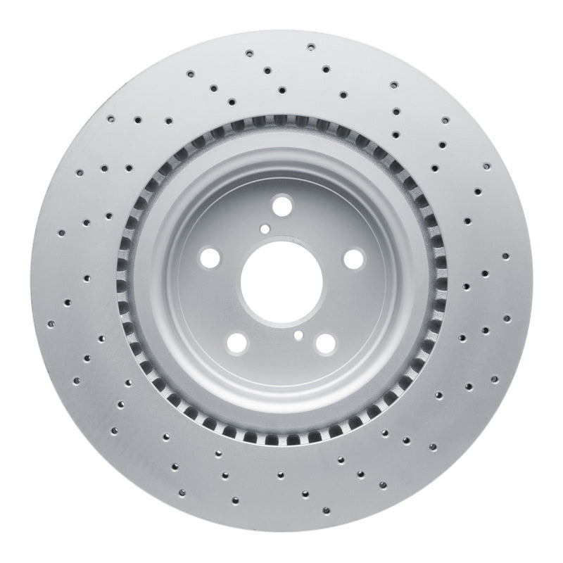 R1 08-14 Lexus IS F Front Drilled Carbon Alloy GeoMET Rotor