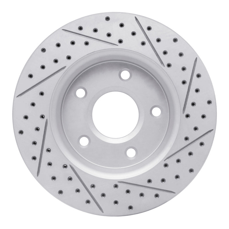 R1 08-16 Chrysler Town & Country Front Left Drilled & Slotted Geo-Carbon Rotor