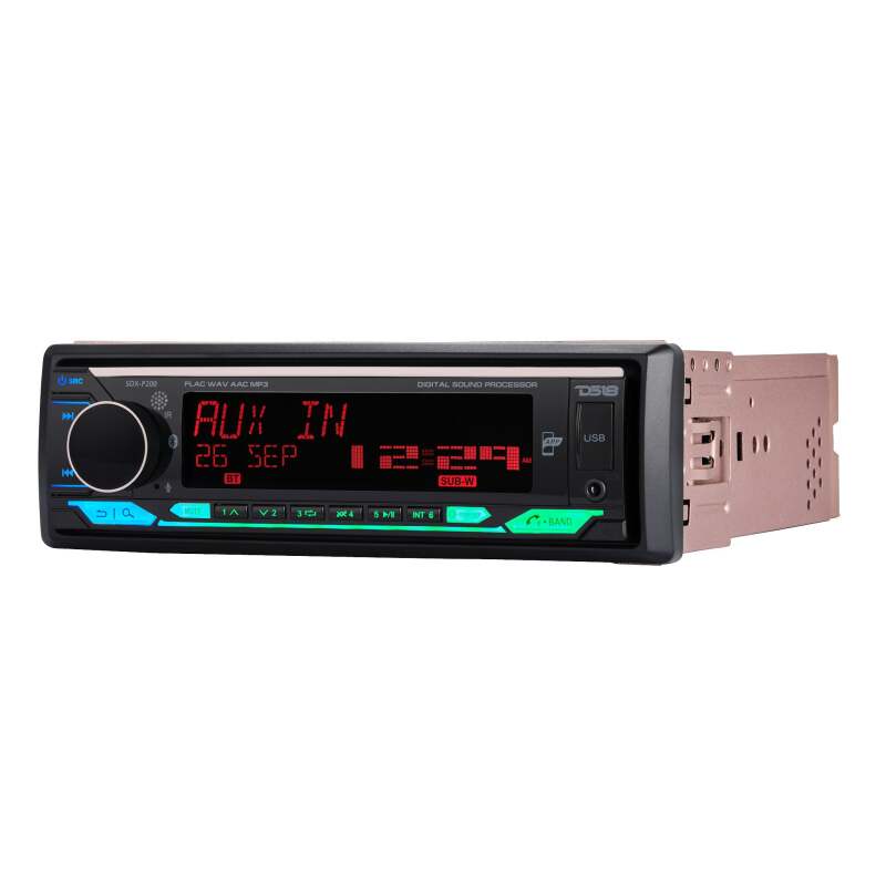 DS18 Single Din Headunit Full DSP Bluetooth USB 3 Zones RGB illumination Built-In AMP 240 Watts RMS