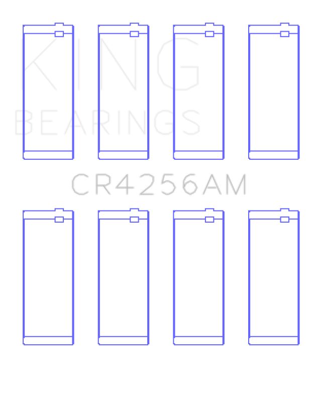 King Chrysler 148/148 Turbo DOHC 16V/Jeep 148 DOHC 16V Rod Bearing Set - Size +0.25mm