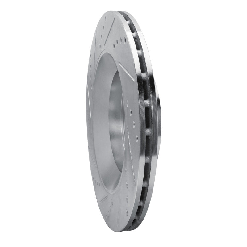 DFC 17-24 Maserati Ghibli Rear Right Drilled & Slotted Silver Brake Rotor