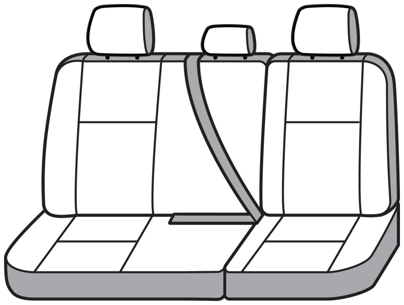 Covercraft 16-23 Toyota Tacoma Carhartt Super Dux PrecisionFit Custom Second Row Seat Covers - Black