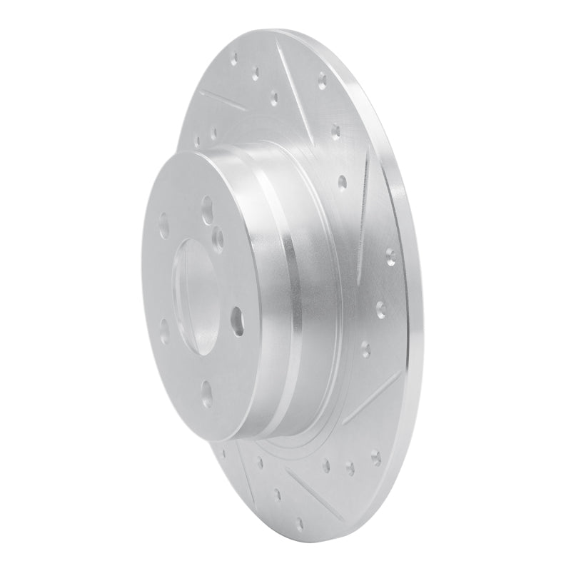 R1 08-15 Mercedes-Benz C250 Rear Right Drilled & Slotted Silver Brake Rotor