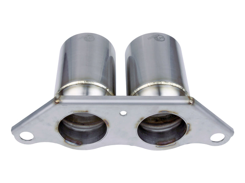 aFe Power Mach Force Xp 4in 304 SS Bolt-On Exhaust Tips Brushed 14-19 Porsche 911 GT3 3.8L/4.0L