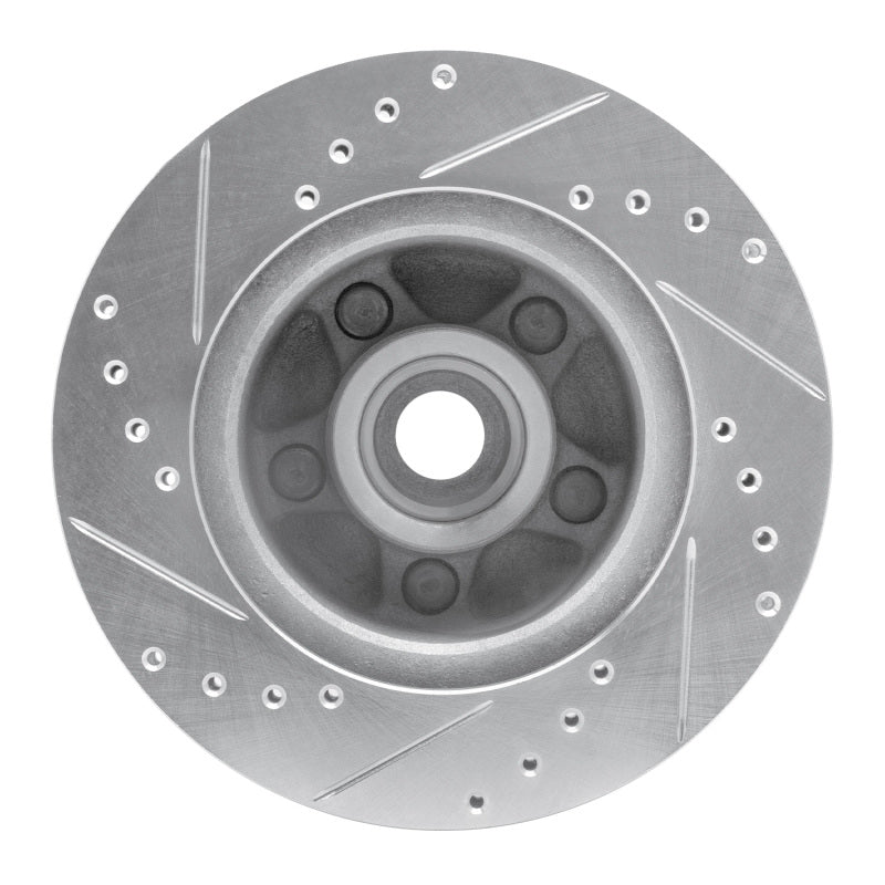 DFC 79-91 Ford Country Squire Front Right Drilled & Slotted Silver Brake Rotor