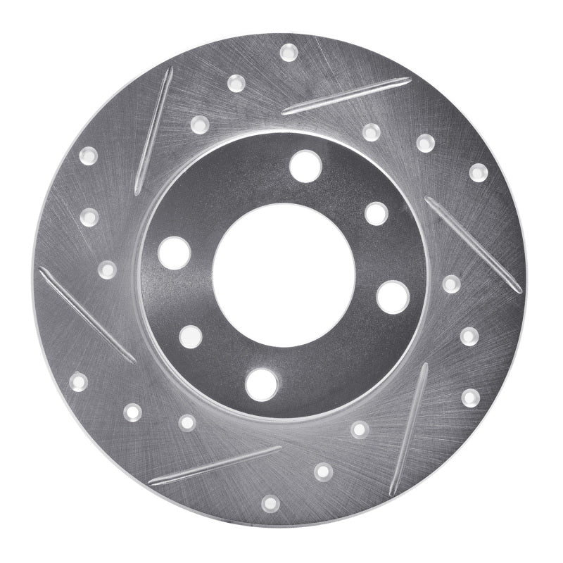 DFC 66-92 Fiat X-1/9 Rear Left/Front Left Drilled & Slotted Silver Brake Rotor