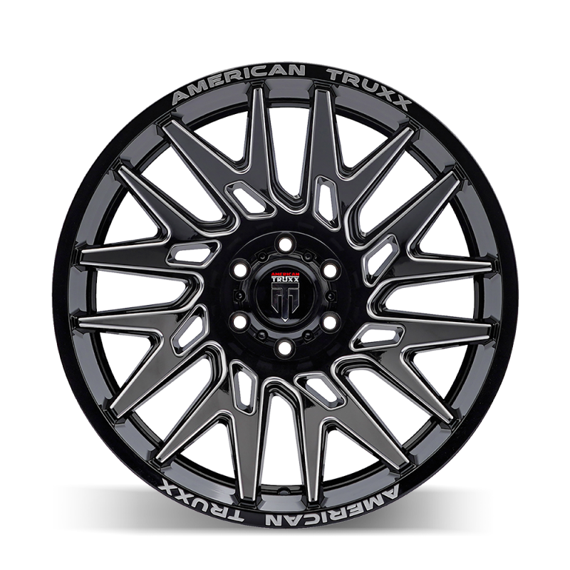 American Truxx AT1919 Evolution 22x12 / 8x170 BP / -44mm Offset / 125.2mm Hub Gls Blk Mill Wheel
