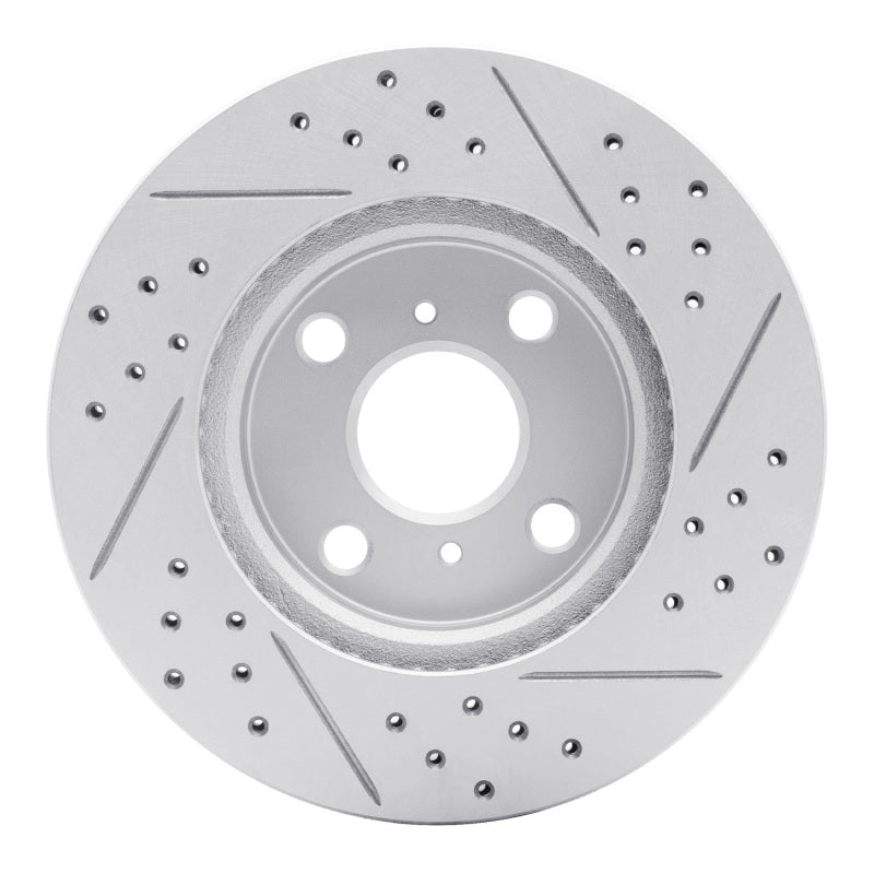R1 06-19 Scion IQ Front Left Drilled & Slotted Geo-Carbon Rotor