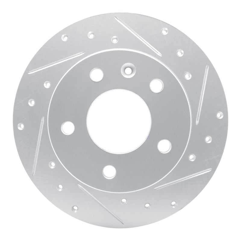 R1 20-25 Buick Encore GX Rear Right Drilled & Slotted Silver Brake Rotor