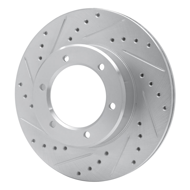 DFC 86-95 Toyota Pickup Front Left Drilled & Slotted Silver Brake Rotor