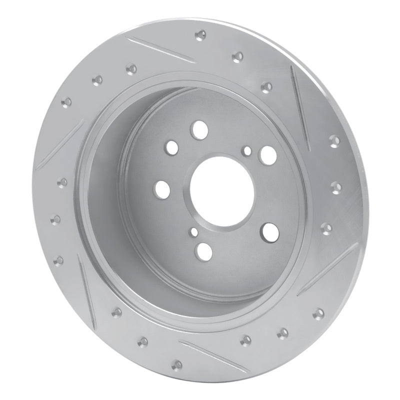 DFC 88-91 Toyota Celica Rear Left Drilled & Slotted Silver Brake Rotor