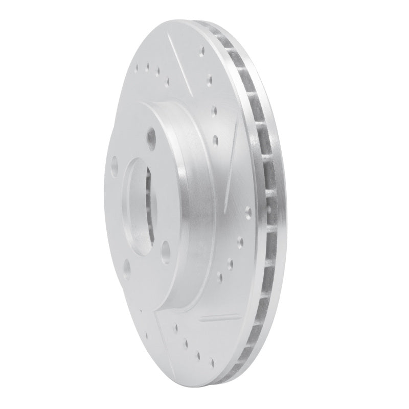 DFC 78-92 Audi 80 Front Right Drilled & Slotted Silver Brake Rotor