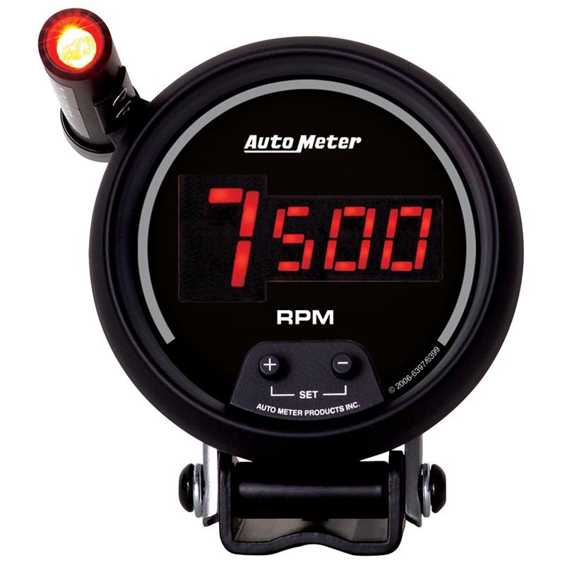 Autometer 52.4mm Black Two Channel 0-2000 Degree Pyrometer (EGT) Sport-Comp Elite Digital Gauge