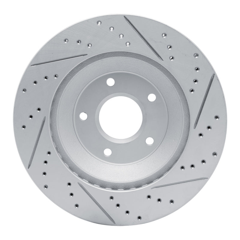 R1 88-96 Chevrolet Corvette Right Front Drilled & Slotted Geo-Carbon Rotor