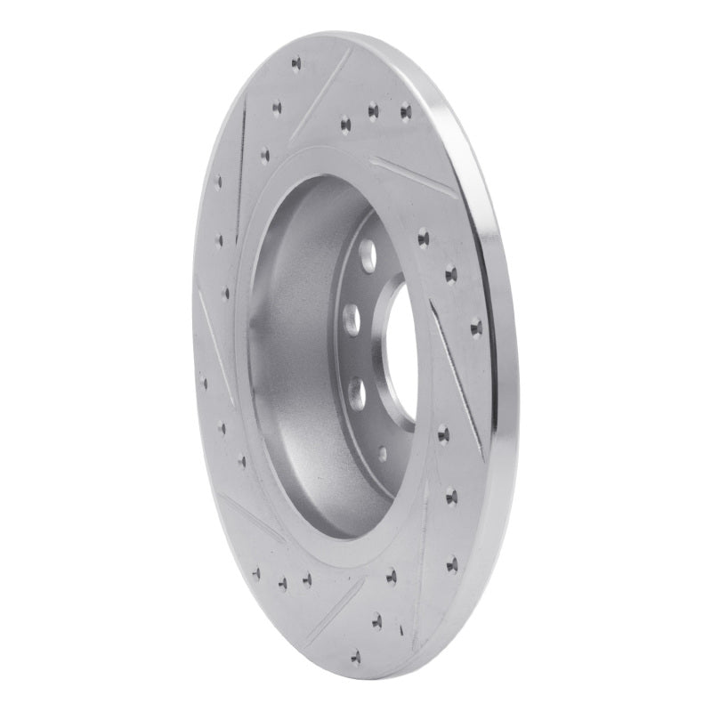 DFC 05-18 Audi Q3 (Mexico) Rear Right Drilled & Slotted Silver Brake Rotor