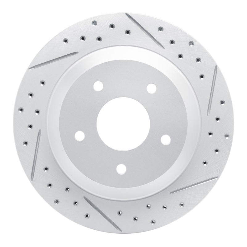 R1 88-94 Chevrolet Corvette Front Right Drilled & Slotted Geo-Carbon Rotor