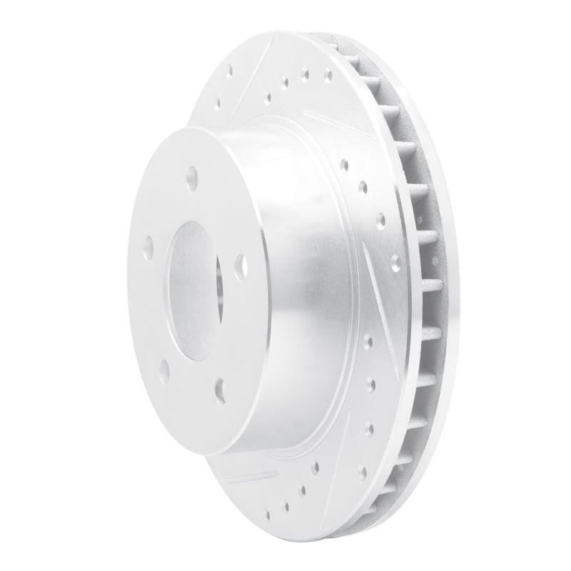 DFC 90-02 Chevrolet Astro Front Left Drilled & Slotted Silver Brake Rotor