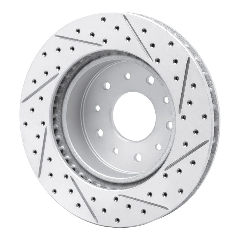 R1 63-82 Chevrolet Corvette Front Left Drilled & Slotted Geo-Carbon Rotor