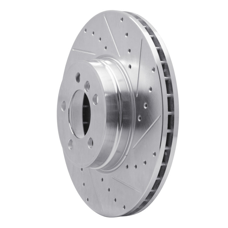 DFC 03-05 Land Rover Range Rover Front Right Drilled & Slotted Silver Brake Rotor