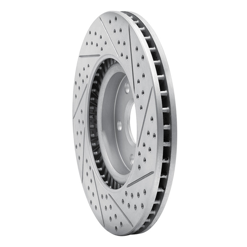 R1 08-17 Cadillac Cts Front Left Drilled & Slotted Geo-Carbon Rotor