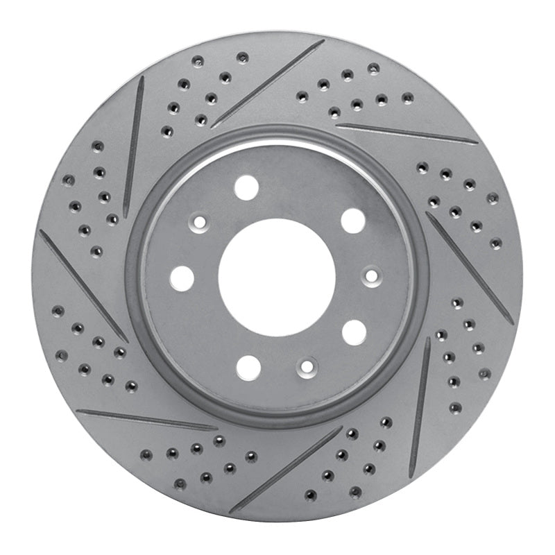 R1 03-08 Cadillac Cts Front Left Drilled & Slotted Geo-Carbon Rotor