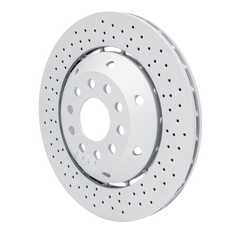 R1 03-04 Audi RS6 Left Rear Drilled Carbon Alloy GeoMET Rotor