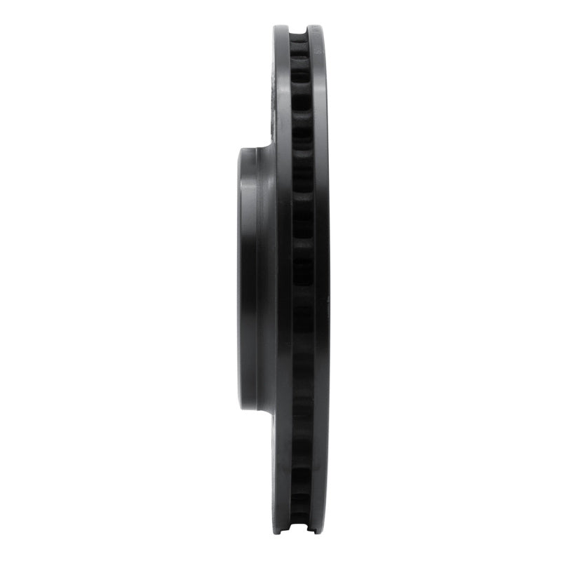 R1 08-12 Audi Q5 (Mexico) Front Left Drilled & Slotted Black Brake Rotor