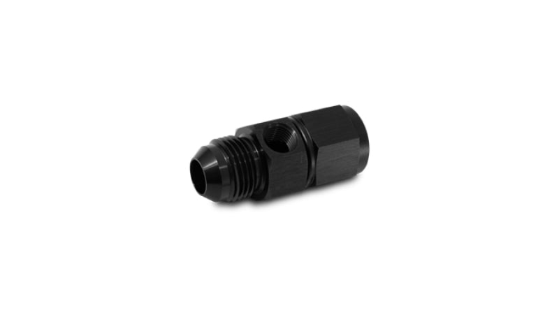 Vibrant -6AN Male to -6AN Female Union Adapter Fitting w/ 1/8in NPT Port