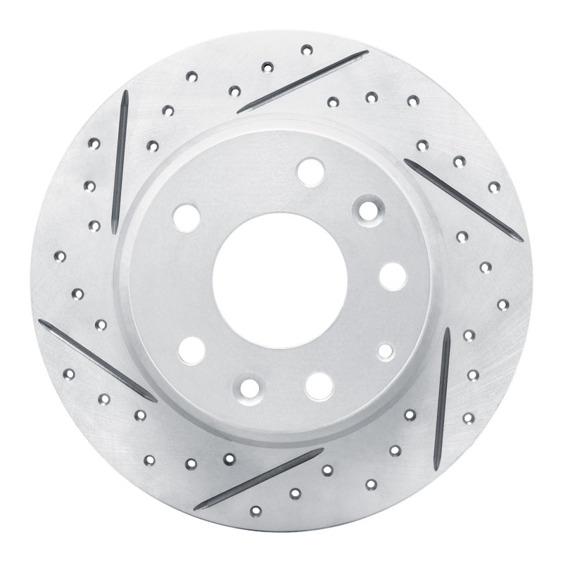 R1 14-25 Mazda CX-30 Rear Left Drilled & Slotted Geo-Carbon Rotor