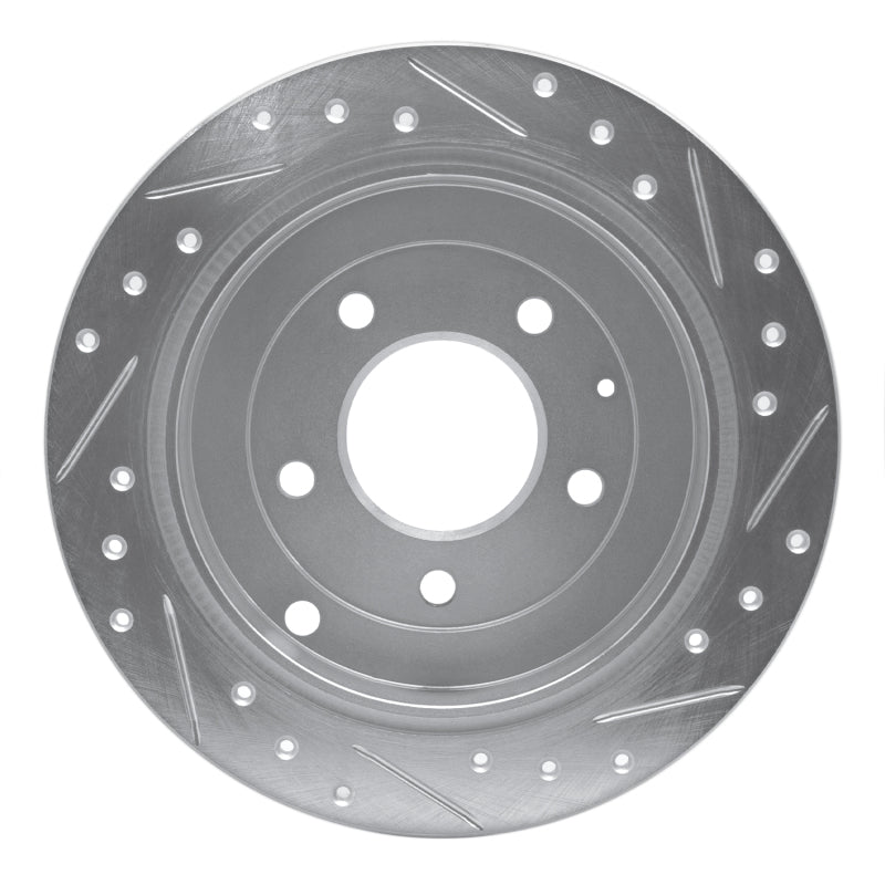 DFC 95-02 Mazda Millenia Rear Left Drilled & Slotted Silver Brake Rotor