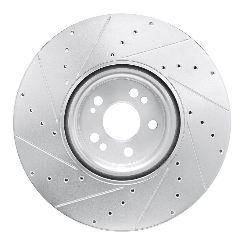 DFC 20-26 Mercedes-Benz GLE350 Front Right Drilled & Slotted Silver Brake Rotor